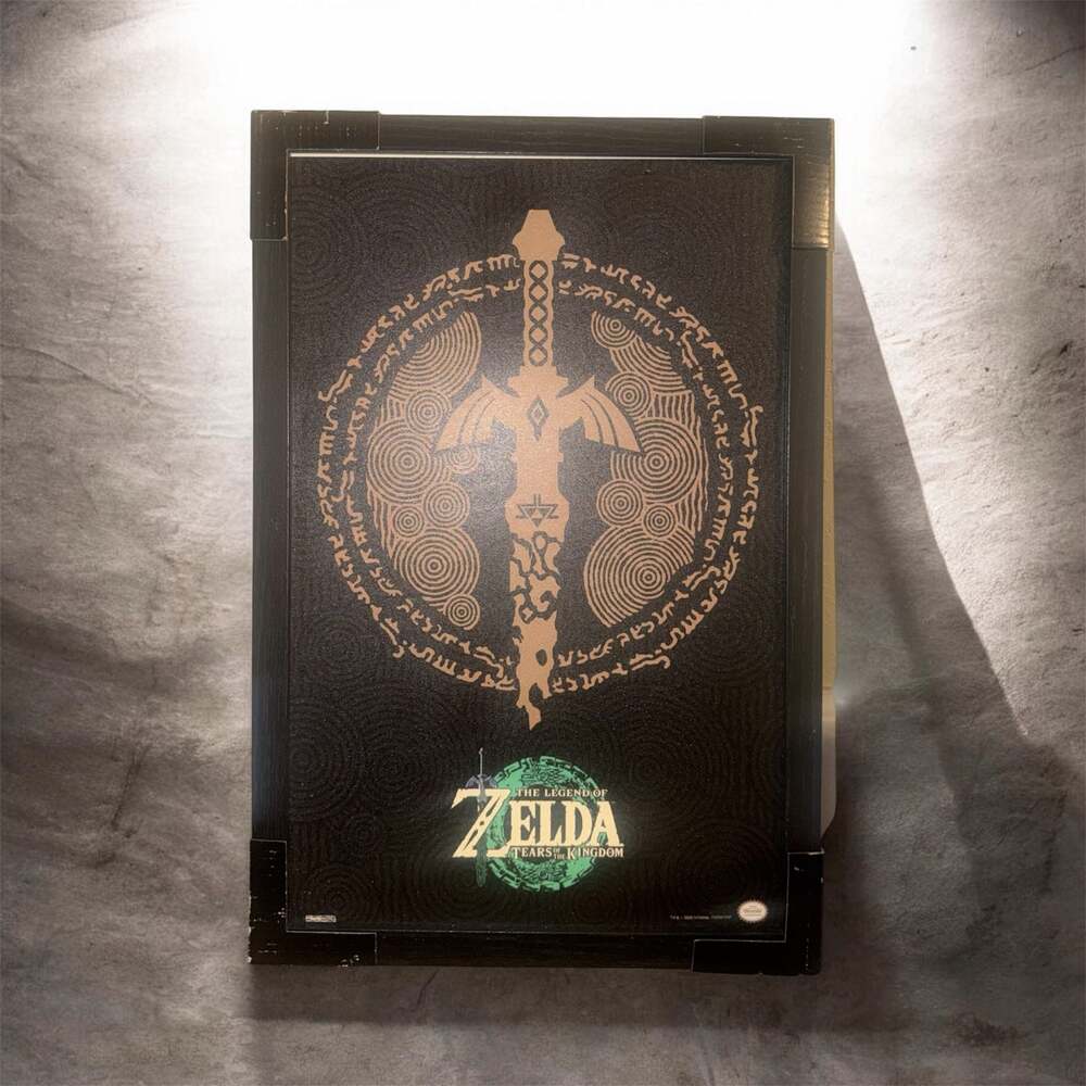 The Legend of Zelda Tears of the Kingdom Master Sword IFramed Gelcoat Poster